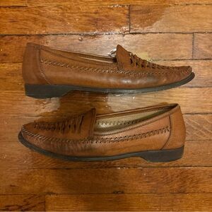 Men's vintage Cole Haan Nike Air Brown woven Loafers size 10